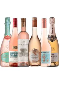 South African ROSÉ Wine Selection Case with Bubbles - 6 bottles