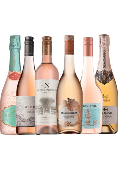 South African ROSÉ Wine Selection Case with Bubbles - 6 bottles