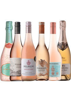 South African ROSÉ Wine Selection Case with Bubbles - 6 bottles